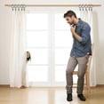 thumbnail image 4 of 40 Pieces Metal Curtain Rings with Clips Curtain Clip 32mm Inner Diameter Black, 4 of 5