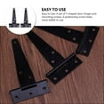 thumbnail image 5 of 2 Pcs T-hinge Fence Strap Shed Door Hinges Decorative Gate for Wooden Fences Heavy Duty Barn Gates Tee, 5 of 6