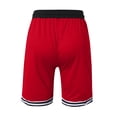 thumbnail image 5 of OIOLOYJM Basketball Shorts Men Mesh Lightweight Quick Dry Athletic Running Shorts with Zipper Pockets Stretch Breathable Gym Workout Sweatshorts Red 4XL, 5 of 5