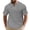 A02-Gray, variant on Cotton Linen T-Shirts for Men Muscle Slim Henley Shirts Lightweight Breathable Moisture Wicking T Shirts Gym Workout Athletic Tees With Button Gray,XXXL