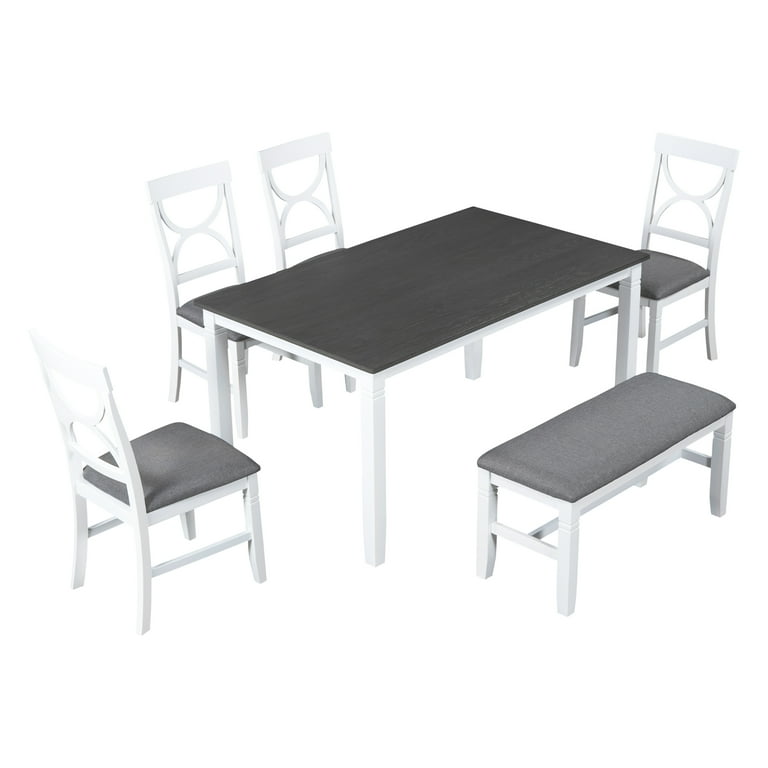 Dining table set 2024 6 seater plastic