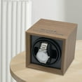thumbnail image 3 of Enrollador automático de reloj individual de lujo, bobinado de rotación automática de carcasa de madera con motor súper silencioso, caja de exhibición Sunnimix Enrollador de reloj automático, 3 of 7