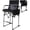 Black-1 pack, variant on REDCAMP Tall Folding Chair 29in Seat Height Directors Chair High Foldable Bar Stool with Side Table Cup Holder for Makeup Artist, Sports Event, Craft Show, Supports 350LBS