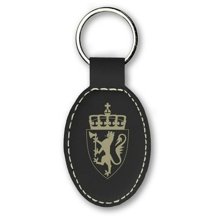Keychain - Coat of Arms Norway (Black)