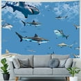thumbnail image 4 of BCIIG  Ocean Animal Shark Wall Decal, Under The Sea Marine Life Theme Sticker for Kids Room Bathroom Nursery Undersea Fishes Wall Art Decor, 4 of 6