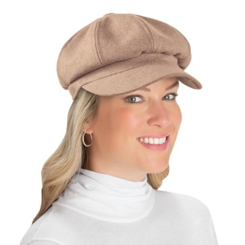 Tan newsboy hat Clearance