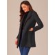 thumbnail image 3 of Abrigo de invierno Medio Largo Allegra K Negro 3XL, 3 of 6