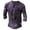 Purple, variant on PMUYBHF Dress Shirt Men Mens Summer Fashion Casual Fasten 3D Digital Printing T Shirt Long Sleeve Top Mens White Dress Shirt Slim Fit French Cuff Mens T Shirts Graphic Funny