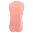 thumbnail image 7 of SNKSDGM Female Tank Top for Women Cotton Ribbed Womens Tank Tops Athletic Crop Spring and Summer New Vest Round Neck Sleeveless T Shirt Split Loose Top M, 7 of 7