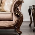 thumbnail image 6 of Furniture of America Haggen Velvet Tufted and Nailhead Arm Chair in Brown, 6 of 10
