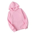 thumbnail image 2 of Sudadera con capucha Sudadera con capucha unisex de algodón Sudadera con capucha que absorbe el sudor Sudadera con capucha, rosa, L Sweethay AP000776-32, 2 of 7