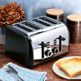 thumbnail image 5 of Redmond 4-Slice Wide Slot 1400W Stainless Steel Toaster in Black, 5 of 5