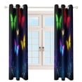 thumbnail image 4 of Dreamy Purple Butterfly Pattern (9)-1 Blackout Curtains Window Drapes Room Darkening Thermal Insulated Grommets Blackout Curtains, for Living, Dining, Bedroom,2 Panels, 4 of 6