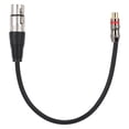 thumbnail image 3 of Cable adaptador RCA a XLR de aleación de zinc con conector de audio hembra a hembra para una mejor transferencia de sonido, 3 of 8