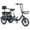 Gray, variant on NOMIGO Electric Tricycle Two Seater 3 Wheel Electric Bicycle 48V 15Ah Lithium Battery Peak1200W Max 20MPH 16*2.125” Fat Tire Electric Tricycle for Unisex Adults Red UL2849