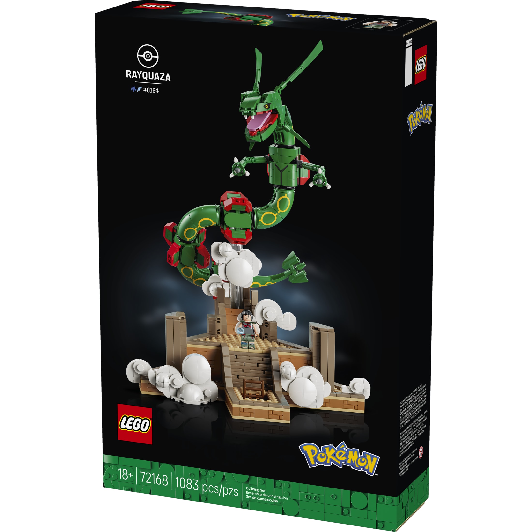LEGO Pokémon Rayquaza - Set de Construcción Coleccionable para Adultos, Mayores de 18 Años - Figura de Pokémon Articulada para Exhibir - Decoración para Escritorio, Estante u Oficina en Casa - Regalo para Hombres y Mujeres - 72168 8