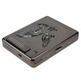 thumbnail image 2 of Pitillera de metal 2 en 1 con encendedor eléctrico recargable por USB (águila negra), 2 of 8