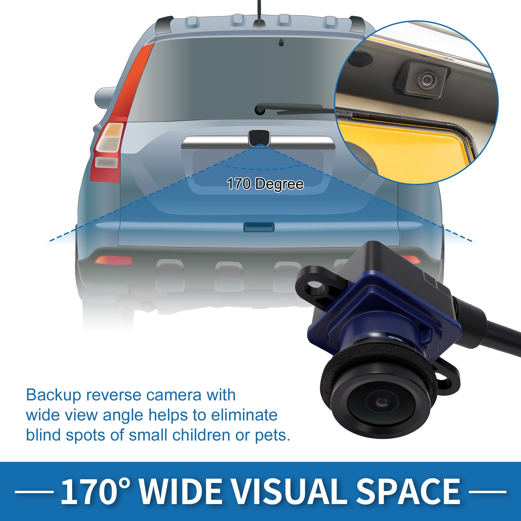 Unique Bargains Rear View Camera for Ram ProMaster 1500 2500 3500 Base 2016-2023