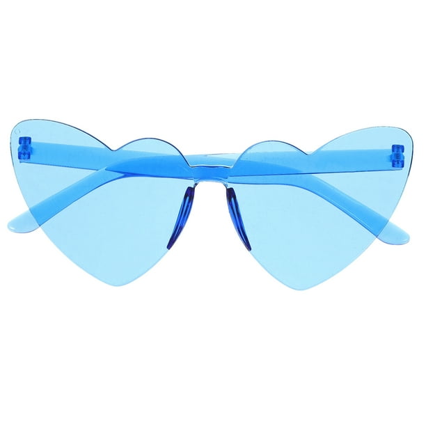 KAKOWELY Gafas de sol con forma de corazón, gafas de fiesta, gafas de sol de moda, gafas novedosas para mujeres y hombres.