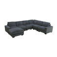 thumbnail image 2 of Bailu Luxury Modern Corduroy Extra Deep Living Room Sofa, LAC, Light Gray, 2 of 7
