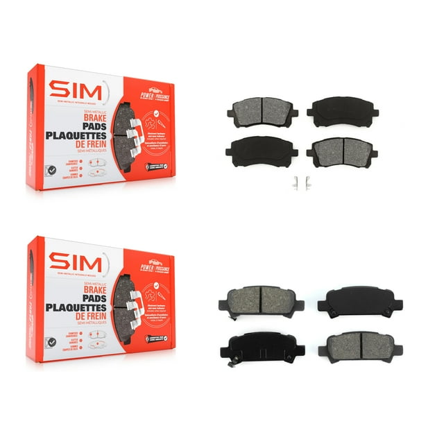 SIM Front Rear Semi-Metallic Brake Pads Kit for Car Subaru Impreza Forester Outback Legacy KSM-100311