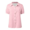 thumbnail image 5 of Casual Women's Shirts Button Down With Pocket Versatile And Stylish For Spring And Summer Perfect For Everyday Wear, 5 of 5