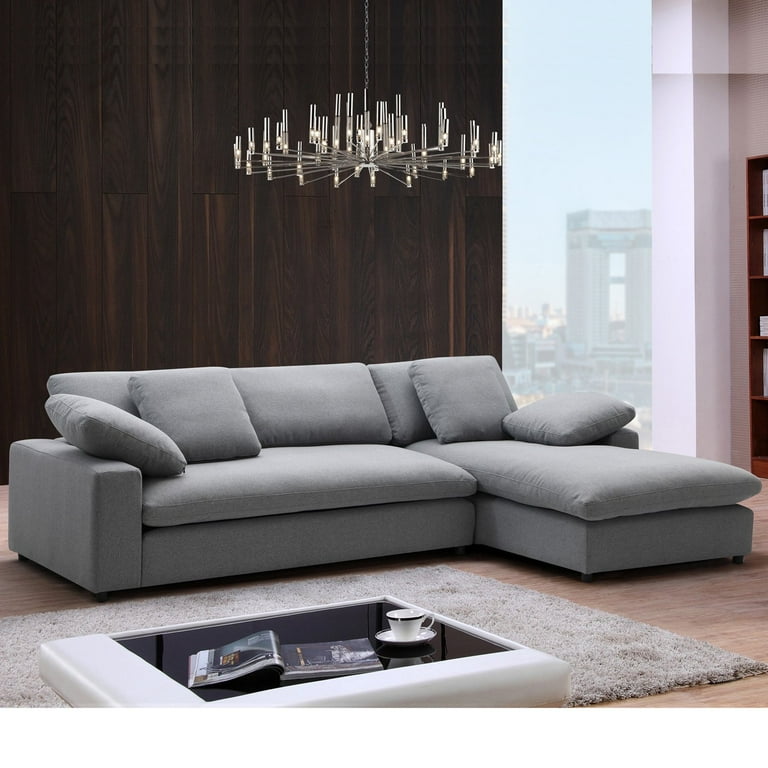 Down Feather Sectional Sofa Baci Living Room