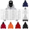 thumbnail image 3 of felwors Women's Long Sleeve Halloween Zip-Up Hoodie with Face Mask Oversized Graphic Sweatshirt for Fall Festive Navy for Size XXXL, 3 of 6