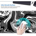 thumbnail image 4 of SURJDE Ink Liquid Waves Pattern Desk Mat, Extended Long Computer Large Mousepad, Home, Desk Pad Matt for Home Office Work, 31.5x11.8 Inch- Black and White Abstract, 4 of 6