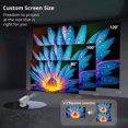 thumbnail image 6 of Mini Portable Projector with WiFi and Bluetooth, Built-in Android 12, Streaming Apps for Netflix/YouTube/Prime Video, Auto Keystone, Power Focus, 130'' Display, HDMI/USB, Ceiling Rotatable, 6 of 10