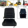 thumbnail image 3 of NICCOO Universal Forklift Seat for Garden Lawn Mower, Komatsu Style Folding Seat Suspension Seat with Adjustable Backrest Slidable Track for Mini Digger Forklift Excavator & Skid Loader, Black, 3 of 11
