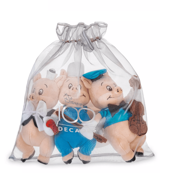 Disney Disney100 Decades Silly Symphony The Three Little Pigs Plush Set New Tag