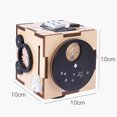 thumbnail image 2 of Busy Activity Cube Wooden Hand-held Learning Cube Toy Sensory Busy Box for Kids, 2 of 10