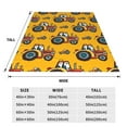 thumbnail image 3 of Pofeuu Cartoon Tractor Print Ultra-Soft Micro Fleece Blanket,for Bed Or Sofa,All Season Throw Blankets Flannel Blanket-60"x50", 3 of 7