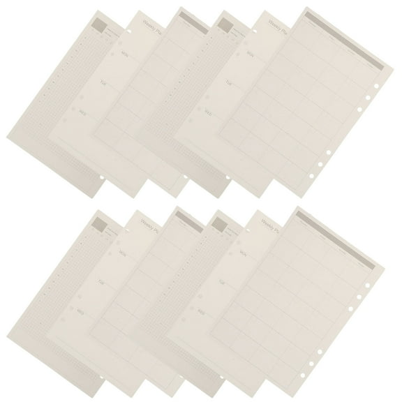 ELAYARD A5 Planner Refill Paper Inserts for Daily Weekly Monthly Organizers, Binder Refills for Effective Time Management