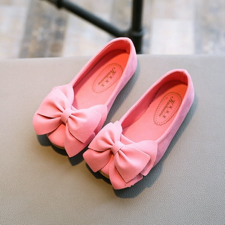 

LYCAQL Baby Shoes Girls Dance Student Bowknot Princess Soft Baby Solid Shoes Kid Children Single Baby Shoes Shoes for Boys Size 3 (Pink 11 Little Kid)