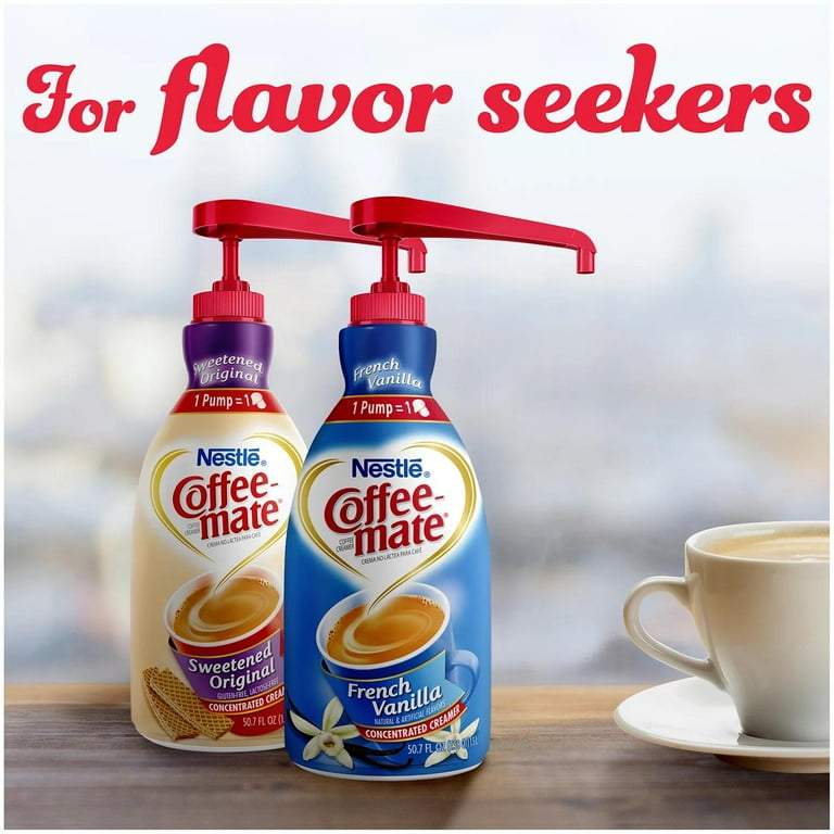 Liquid Coffee Creamer, Sweetened Original, 1500mL Pump Dispenser - ASP LLC