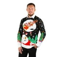 thumbnail image 4 of Socal Look Men's Ugly Christmas Sweater, Long Sleeve Crew Neck Acrylic Holiday Pullover, XL, 4 of 4