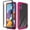 Pink, variant on Circlemalls Case for Motorola Moto E6, + Screen Protector 12 Feet Drop Test Shockproof Transparent Cover (Pink)