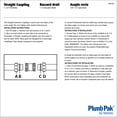 thumbnail image 3 of Acoplamiento de desagüe para fregadero Plumb Pak PP55-4W, plástico, 1.5 pulgadas, blanco, 3 of 4