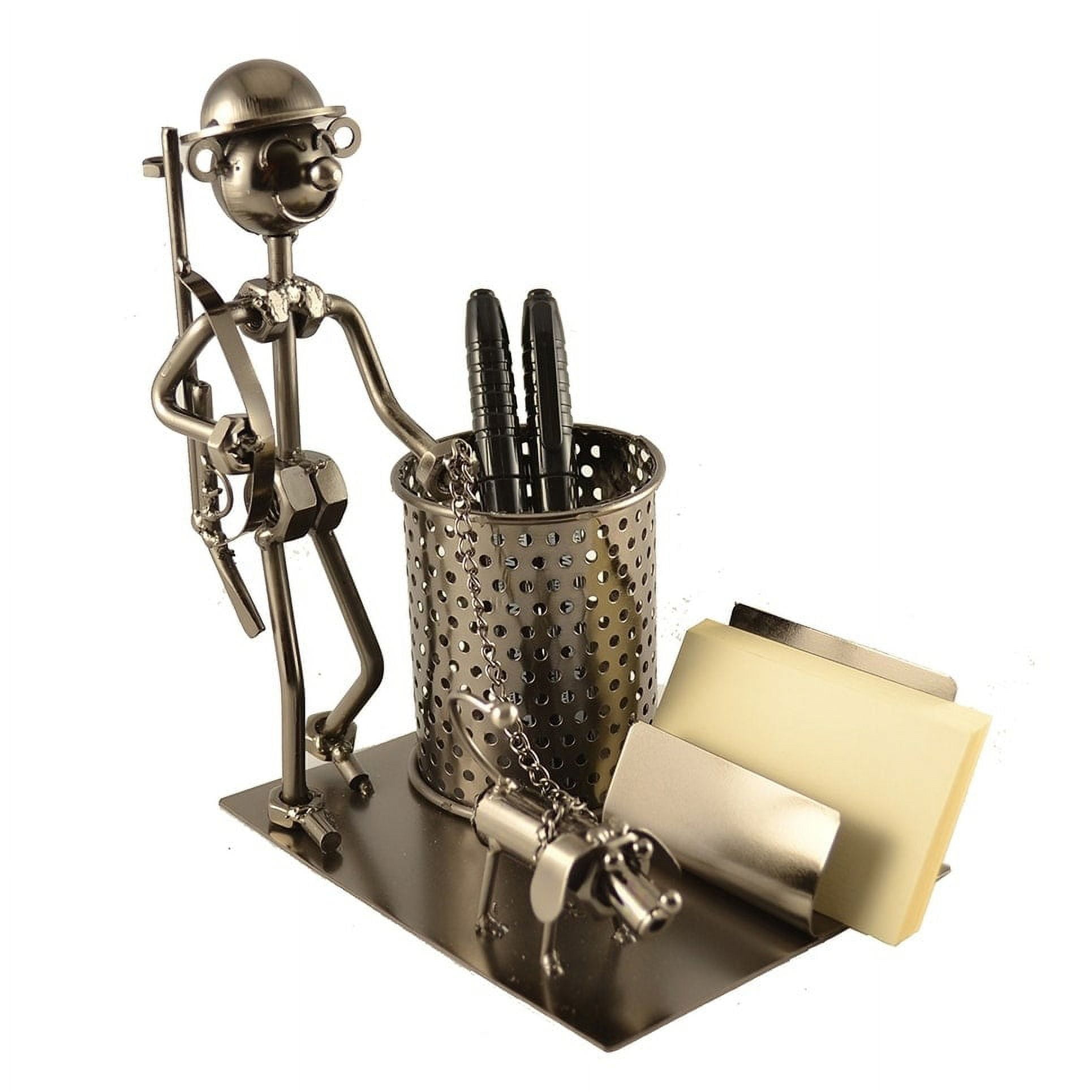 Three Star Import & Export ZC2120 6 x 4.5 x 8 in. Hunter Pen & Biz Card Holder