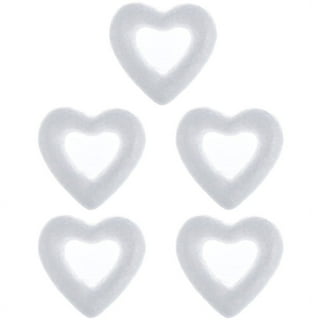 TOYANDONA 10pcs Craft Foam Hearts Heart-Shaped Polystyrene Foam Ball for  Arts and Craft Use DIY Ornaments Wedding Decorations 6cm