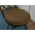 thumbnail image 4 of Linon Brasco 30" Big and Tall Steel Swivel Upholstered Bar Stool in Bronze, 4 of 11