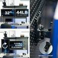 thumbnail image 6 of VIVO Black Steel Clamp-on 47" Pegboard with Monitor Mounts & Overhead Shelf, 6 of 8
