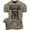 T-Shirt Military Green, variant on Gymish Strength Is Earned Not Given Workout T-Shirt – Motivational Lifting Gym Shirt for Men, Athletic Fitness Tee, Funny Gym Apparel