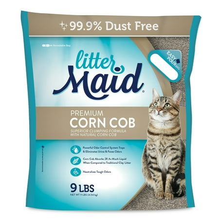 (2 Pack) Littermaid Corn Cob Natural Clumping Cat Litter, (Best Litter To Use With Littermaid)