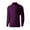 Purple1, variant on yillto Men Turtleneck Long Sleeve Shirts Cotton Slim Fitting Basic Tops Pullover Bottom Lightweight Top