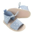 thumbnail image 6 of Meresysid Toddler Kids Infant Newborn Shoes Non-Slip Rubber Sole s First Walking Crib Shoes Loafers Flats Blue, 6 of 6