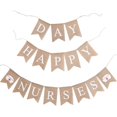thumbnail image 2 of s Day Letter Printing Bunting Garland Party Supply Decoration Linen Swallowtail Banner Retro Flag Photo Props Layout Favors, 2 of 4