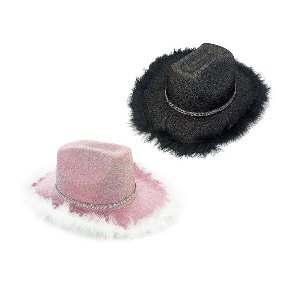 Segolike Sombrero de Sombrero de con Plumas Artificiales para Damas Y Niñas